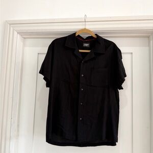 Straight to Hell Classic Black Men's Button Down Dress Shirt